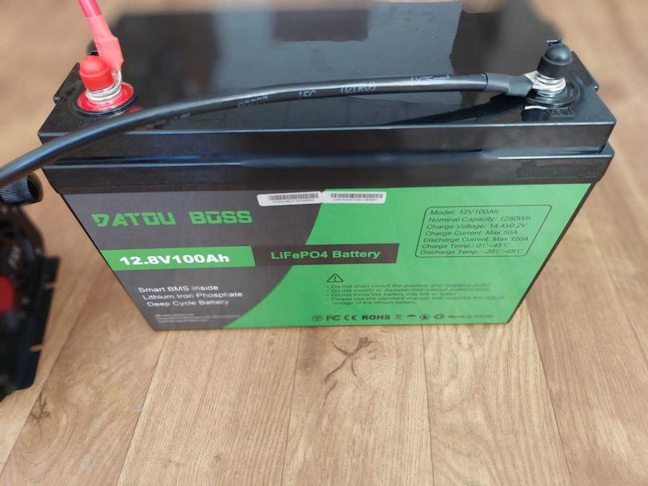 Аккумулятор LiFePO4 12V/100Ah DAT. BOSS з BMS для систем рез. живлення