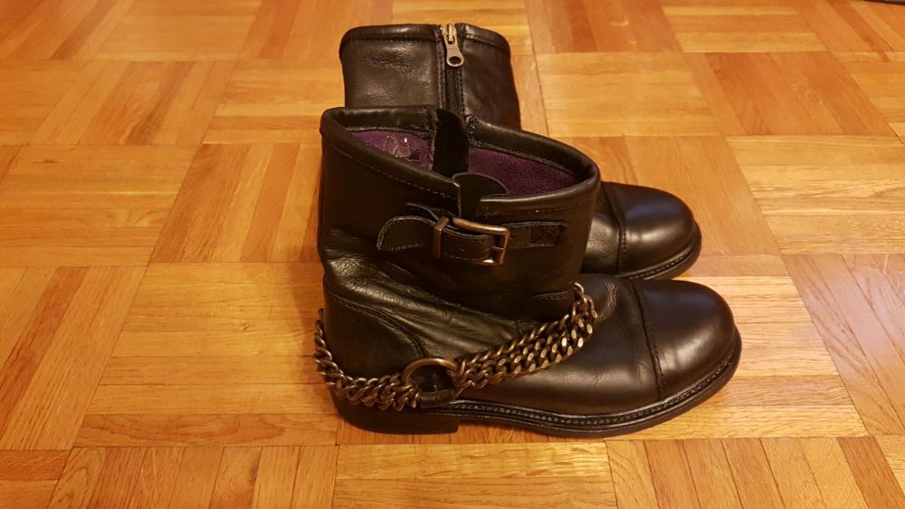 Buty BRONX nr 36 czarne skóra orginalne