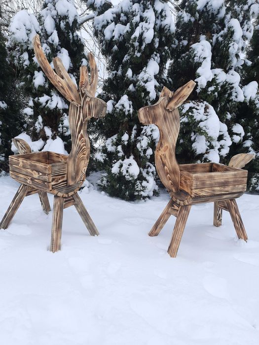 Donica kwietnik jelonek sarenka taczka ogrodowa