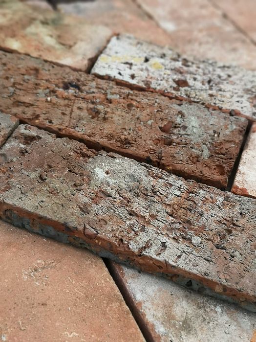 Płytki ze starej cegły, Retro lico, cegła cięta, Bytomskie Cegiełki