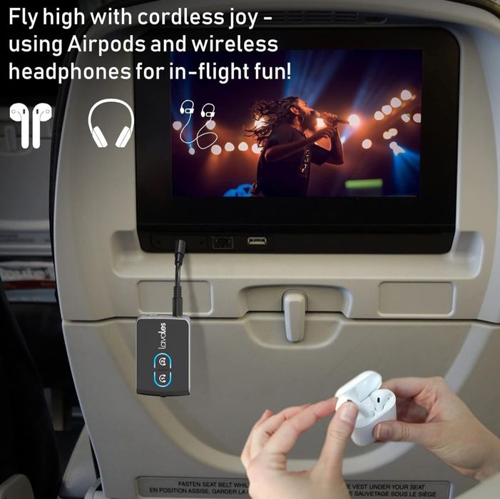 Nadajnik-odbiornik Bluetooth 5.3 Lavales do telewizora, adapter audio