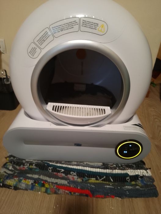 Caixa de areia automática, ecrã tátil, APP, para gatos até 8kg