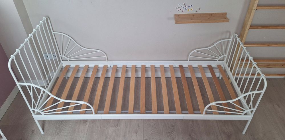 Łóżko rosnące Ikea Minnen białe 80x160-200