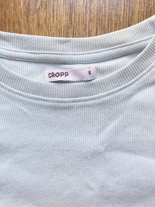 Cropp top krótki pastelowy błękit rozm. S