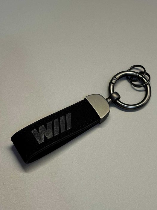 Брелок на ключ BMW БМВ M шкіра замша кожа плетений