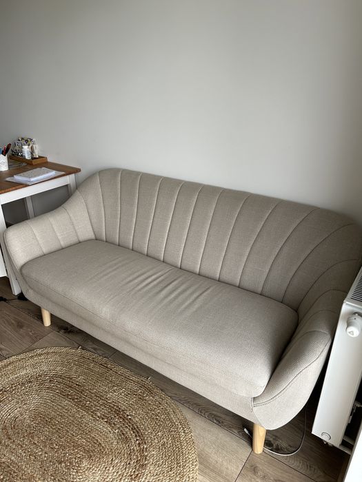 Kanapa sofa beżowa Jysk Egedal 2,5 miejscowa