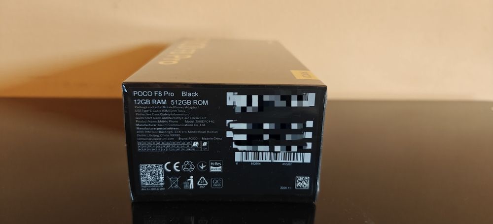 Poco F8 Pro 12GB 512GB Black