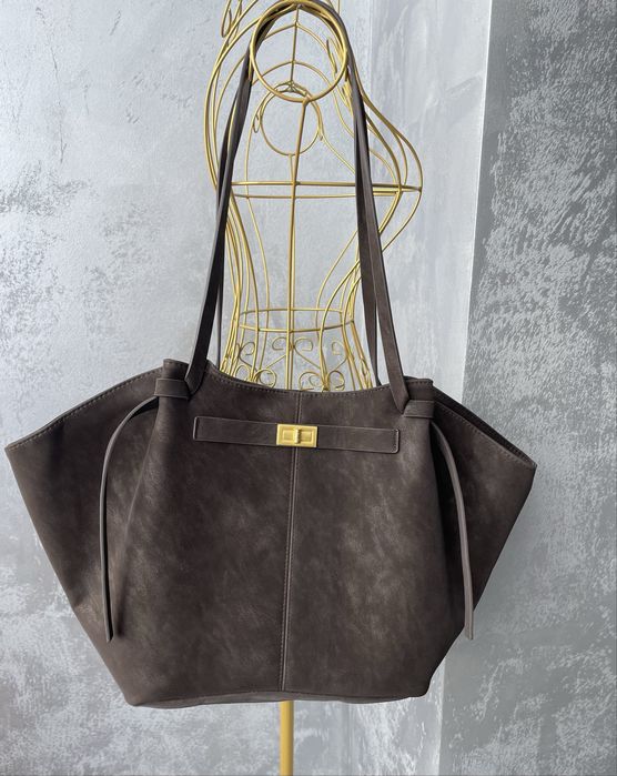 сумка тоут під нобук великоі місткості