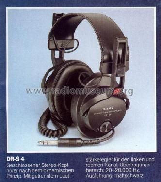 Słuchawki SONY DR-S4 Japonski Vintage 1980 rok