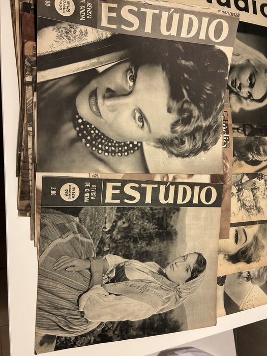 Estúdio revistas de cinema anos 50
