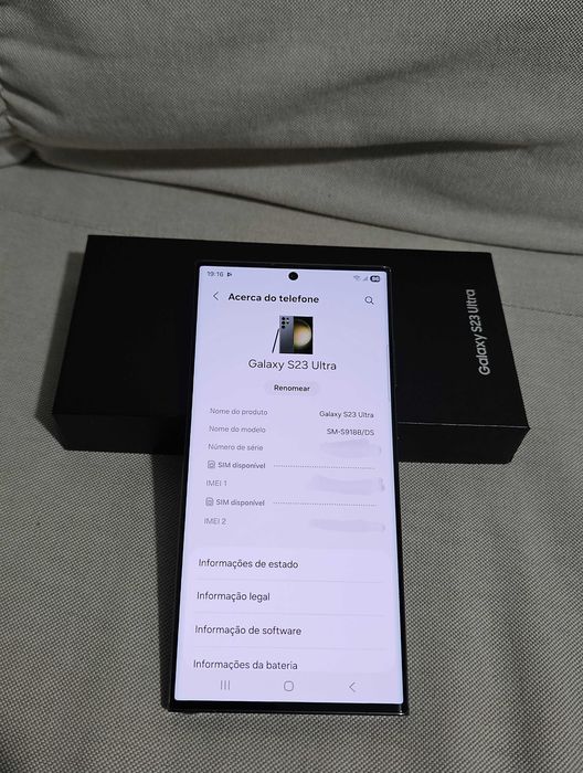 Samsung S23 Ultra 512gb.  Excelente