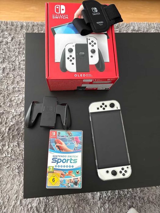 Nintendo Switch OLED, idealny stan – KOMPLET