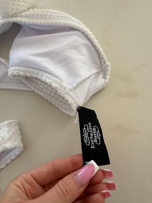Trzy częściowy komplet strój kąpielowy i spódnica boho exclusive