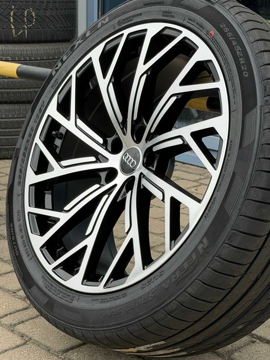 Nowe koła 20 cali Audi Q7 SQ7 czarno srebrne wieloramienne