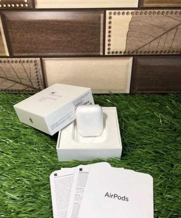 Наушники Airpods 2 Макс качество!! 1в1 с + чехол в подарок