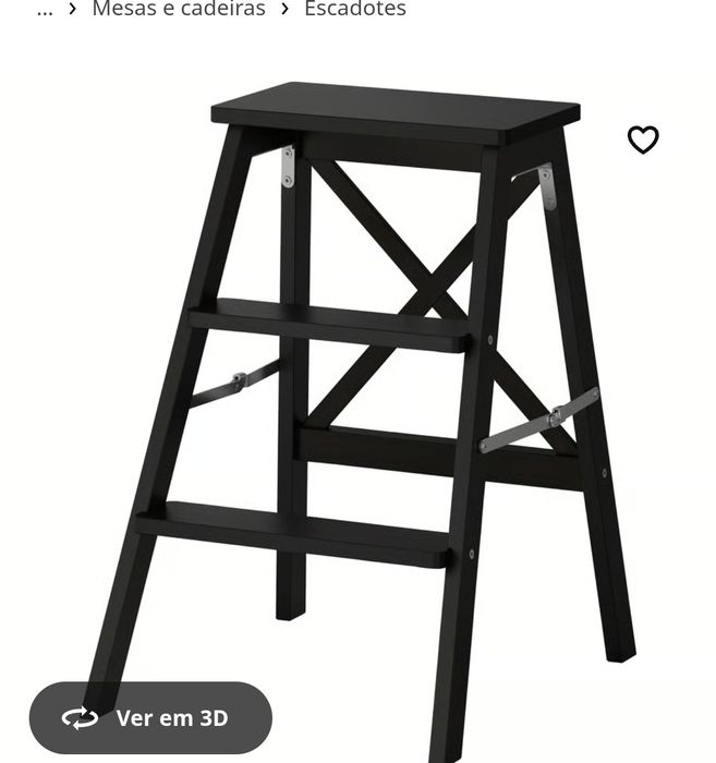 Escadote preto IKEA