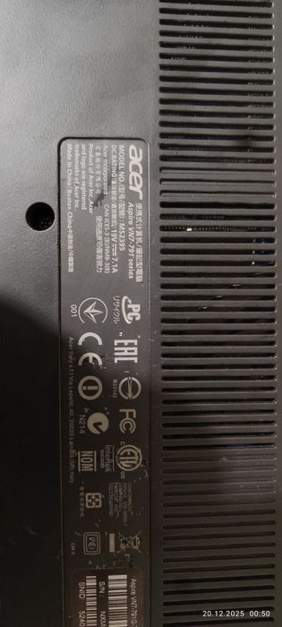 Acer VN7-791G i5-4210H/8GB/1000/Win8 GTX950 FHD