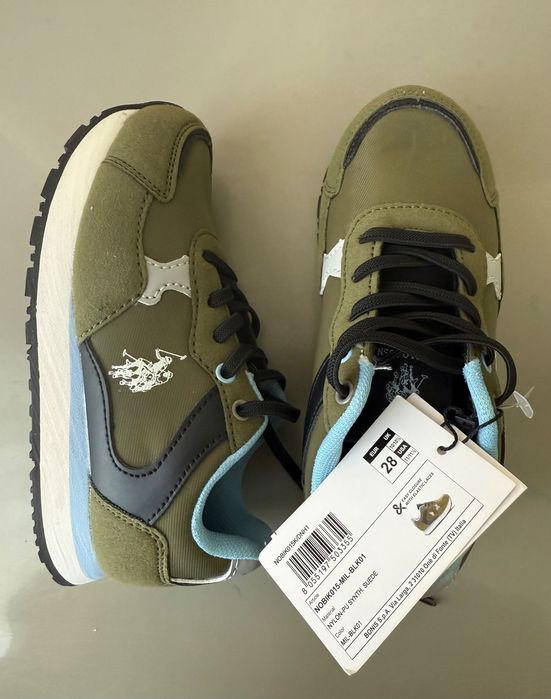 Детские новые кроссовки U.S. Polo Assn, 28 размер