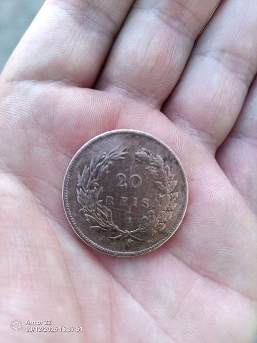 Moeda antiga 20 reis