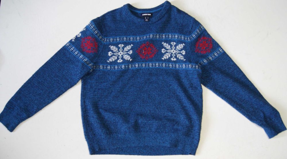 LANDS'END ROZ.M  piękny sweter męski jak nowy