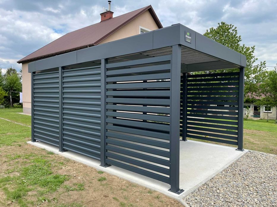 Carport 3,5x6m, nowoczesna wiata garażowa, wiata samochodowa