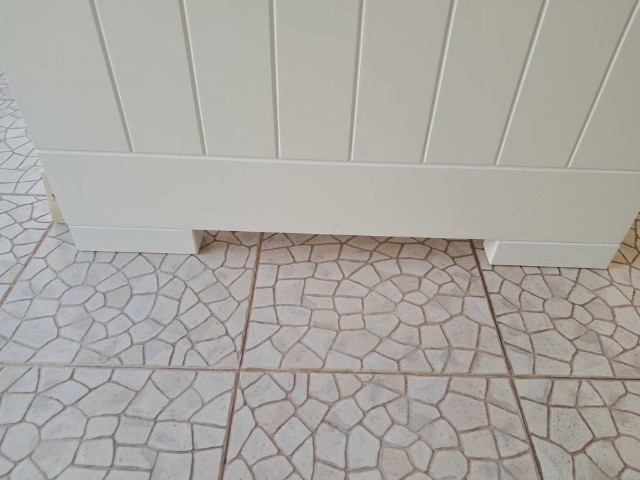 Cama de criança madeira branca lacada+ colchão