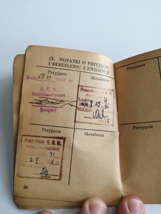 Sprzedam stara ksiazeczka wojskowa