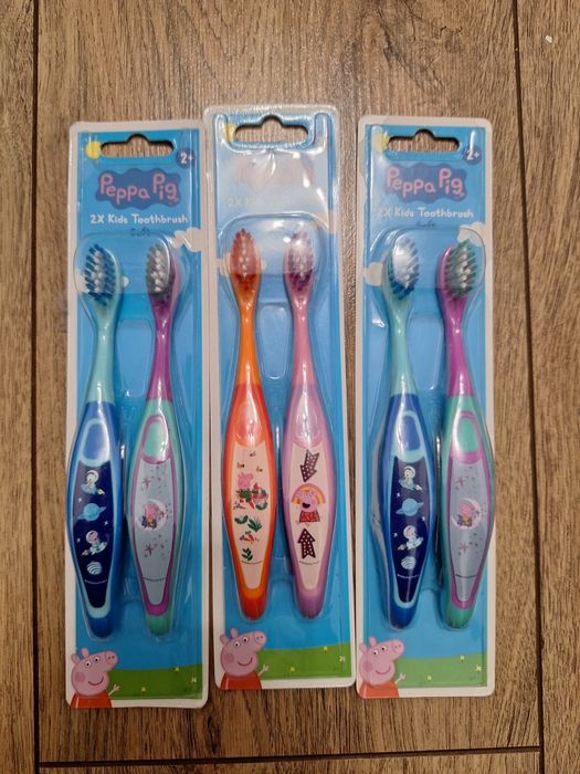 Szczoteczki do zębów 2+ Świnka Peppa Soft 6 sztuk