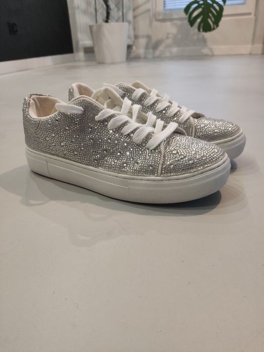 Srebrne sneakersy Anna Field