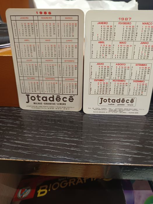 Coleção calendários ano 80 Jotadecé