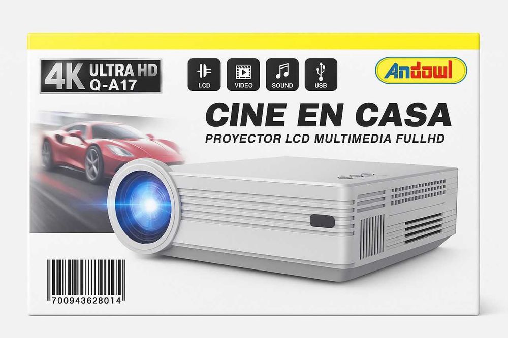 Projetor Andowl Q-A17 – CINE EN CASA