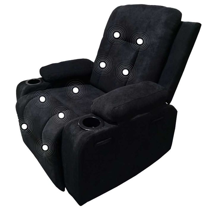 BASS POLSKA Fotel Masujący Rozkładany Z Funkcją Podgrzewania BH30044