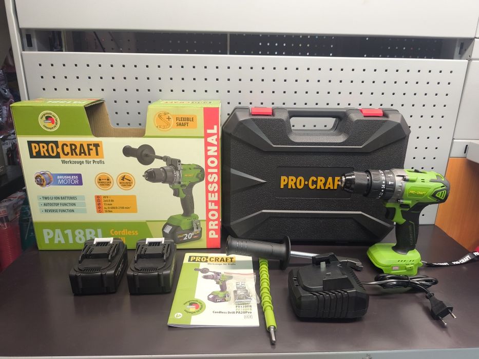 Шуруповерт Procraft PA18BL Universal Extra Без АКБ та З/П