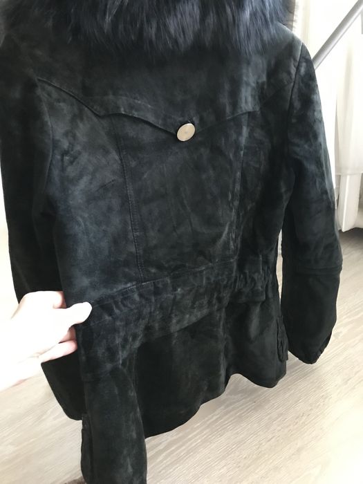 Куртка замшевая с воротником