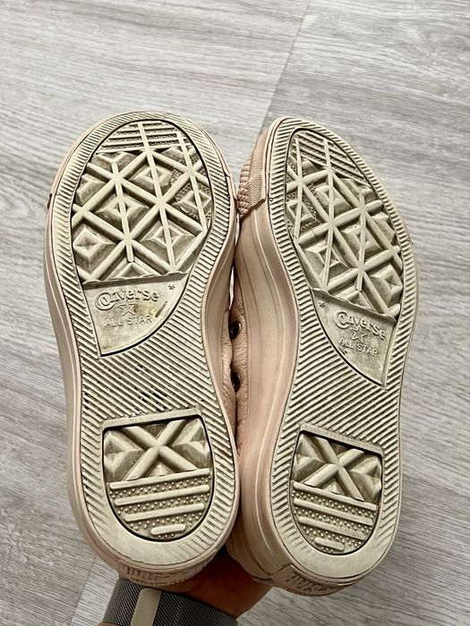 Converse skorzane rozmiar 35 pudrowy roz