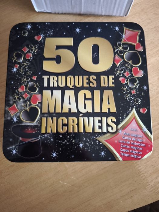 Caixa conjunto de magia para mágicos crianças e adultos
