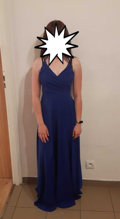 Chabrowa długa sukienka Duet A&M