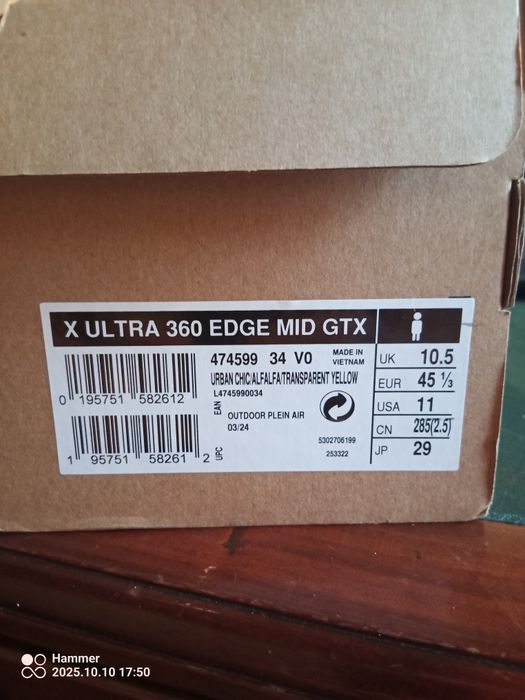 Buty trekkingowe górskie Salomon X ULTRA 360 EDGE MID GTX