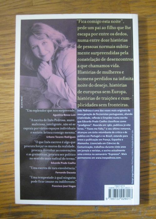 Fica Comigo Esta Noite de Inês Pedrosa