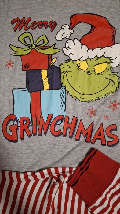 Піжама новорічна жіноча-чоловіча. Грінч. Grinch