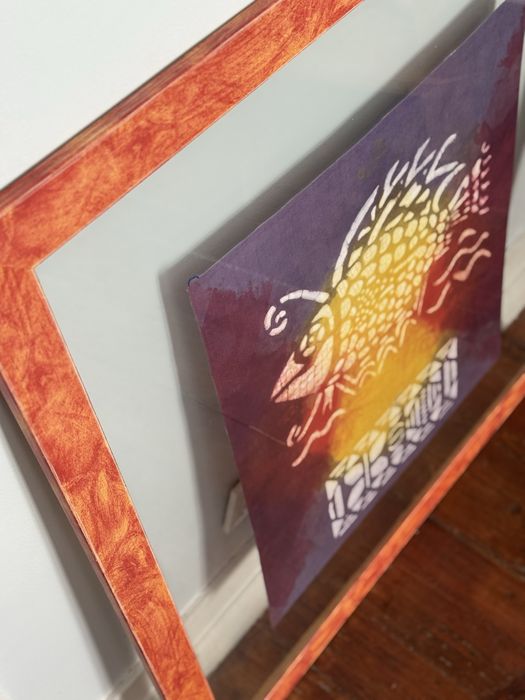 Quadro com pano africano431703612133232643