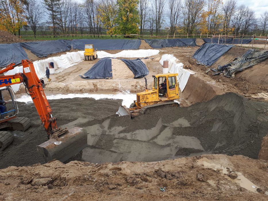 Ziemne, kruszywa, wykopy, koparka, spycharka, wywrotki