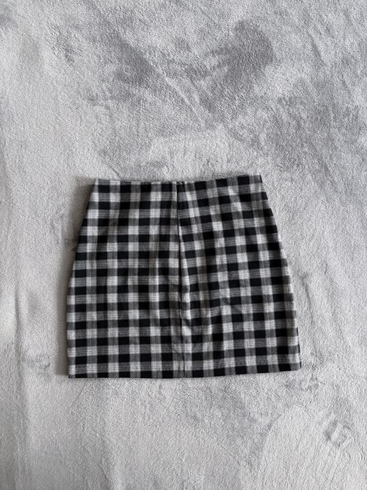 Pull&Bear р.XS/S стильна спідничка міні у клітинку