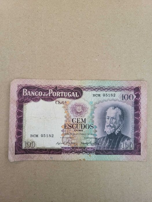 Nota Cem Escudos - Pedro Nunes - 19/12/1961