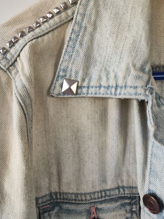 Katana kurtka jeansowa M 38 Cubus ćwieki custom