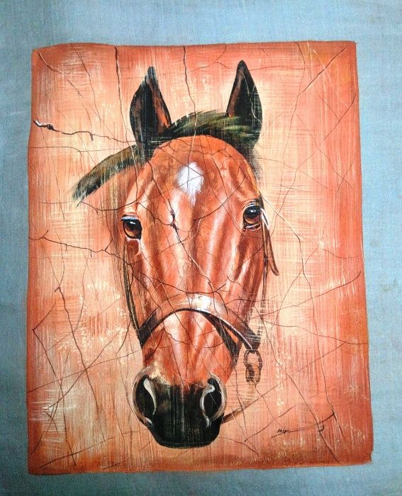Pintura Cavalo Seda 1