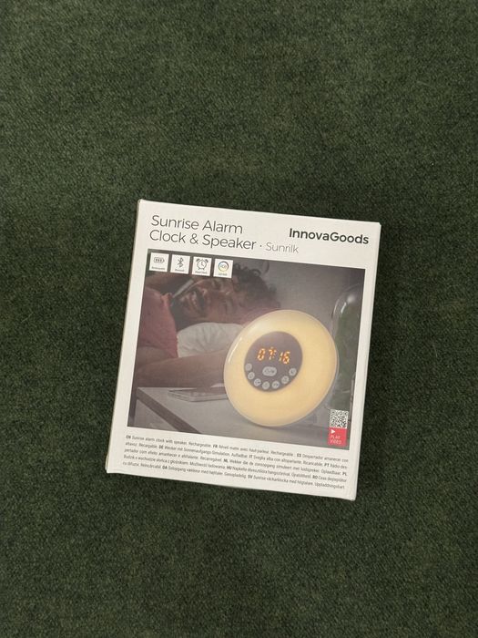Sunrise Alarm Clock and Speaker, InnovaGoods64552458726531123