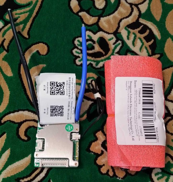 Смарт БМС 50 Ампер BMS JBD 7S-14S SP14S004 V1.6 с блютузом