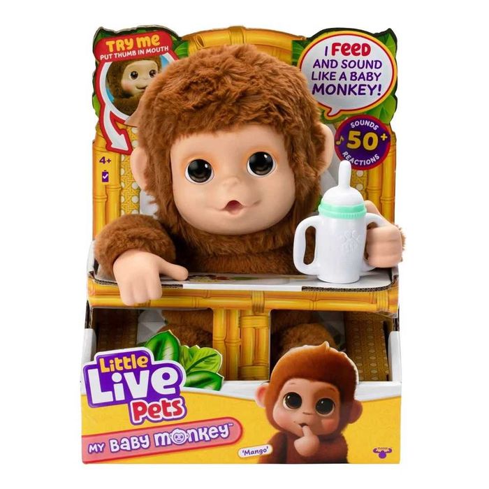 Інтерактивна іграшка Маленьке мавпеня Little Live Pets Monkey