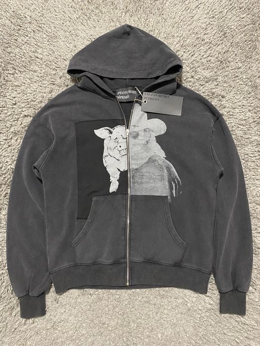 Зіп худі ERD чоловіче Enfants Riches Deprimes оверсайз з принтом